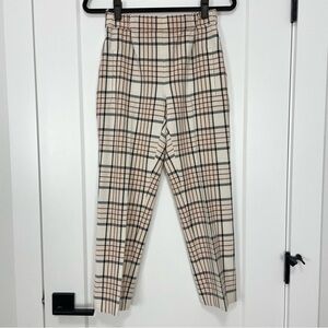 Aritzia Wilfred Darontal Pant Plaid Size 0 #68888